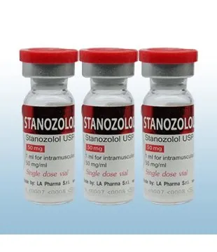 Stanozolol, LA Pharma 10 amps [50mg/1ml]