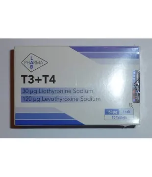 T3+T4, Pharma Lab 50 tabs [30+120mcg/1tab]